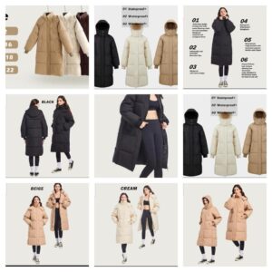 Ladies puffer coats 100 units Copy