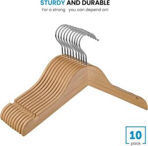 8 Boxes 10 Pack Wooden Children's Hangers Wholesale Job Lot 800 Hangers