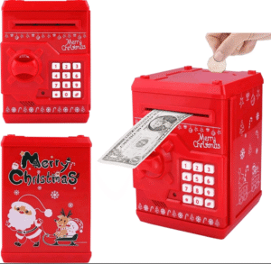 12 x Kids Electronic ATM Money Safes Christmas Design Wholesale Job Lot
