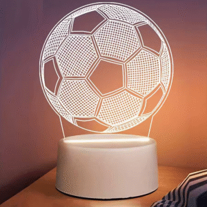 5 x Football USB LED Colour Changing Night Lights Wholesale Job Lot