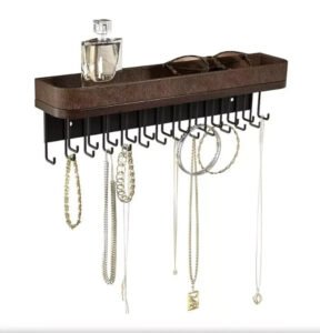 20 x Wall Mounted Jewellery Organisers Wholesale Job Lot Brown Necklace Holders