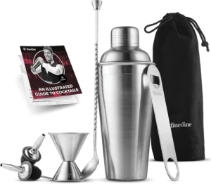 12 x 7 Piece Cocktail Making Set w/ 26 oz Stainless Steel Shaker