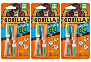 Gorilla Super Glue Gel, 10x Double Packs All Purpose for Crafts, 3D Prints, DIY
